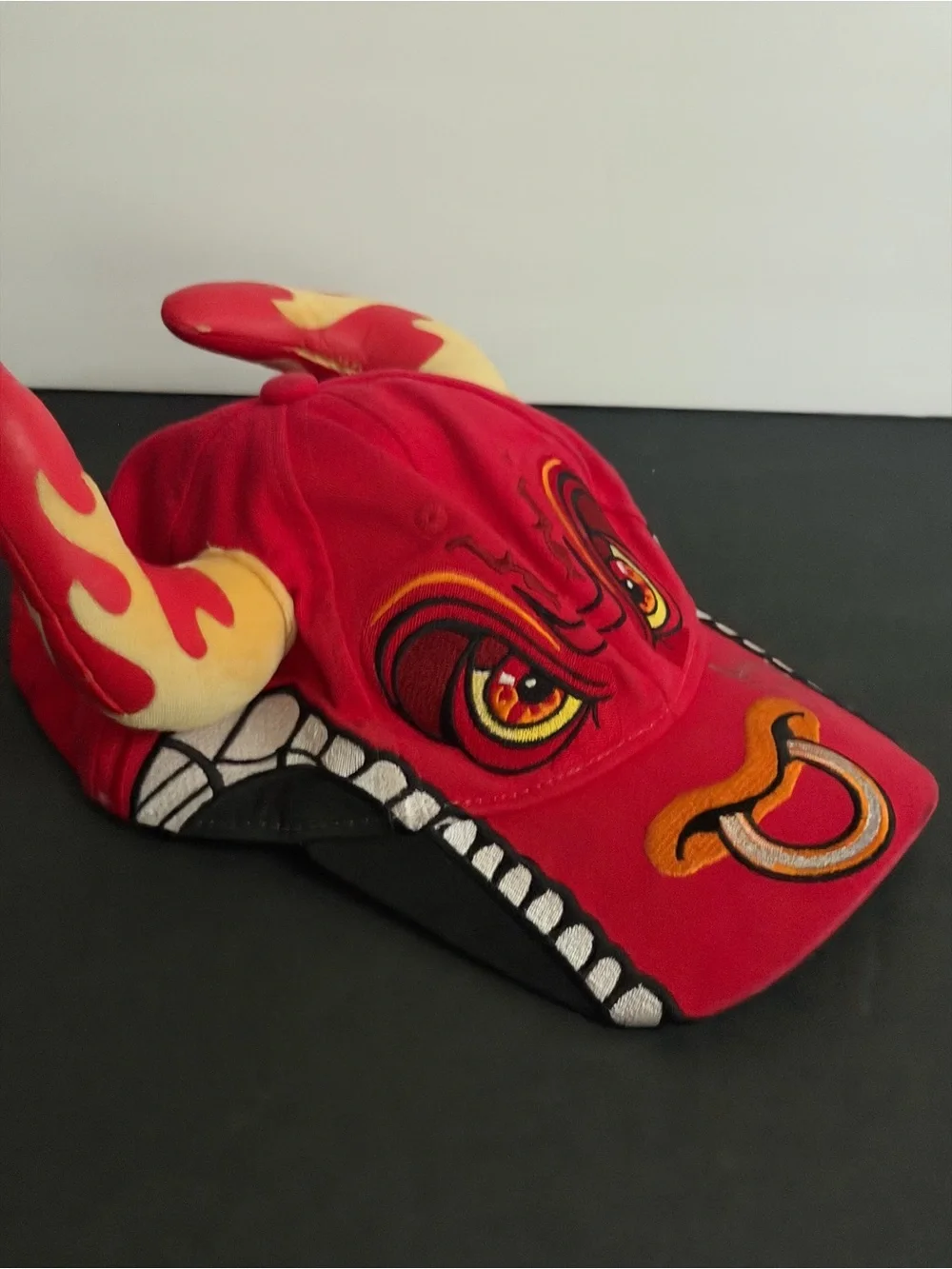Monster Jam El Toro Logo Hat Cap with Horns Red Embroidered